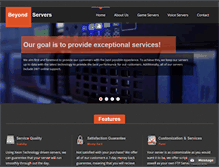 Tablet Screenshot of beyond-servers.com